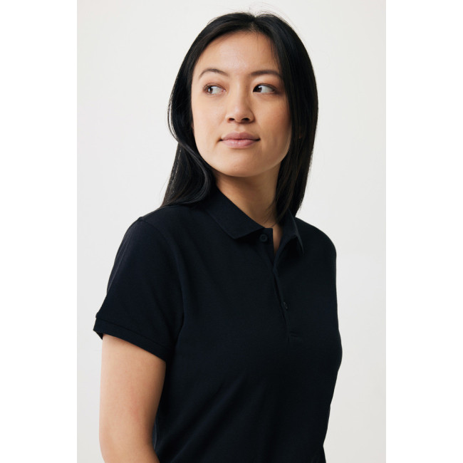 Polo femme personnalisé en coton recyclé Iqoniq Yosemite 