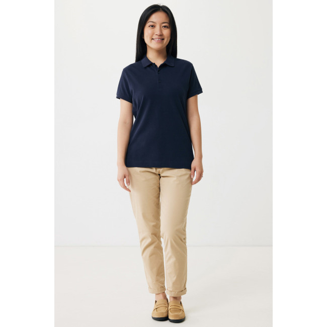 Polo femme personnalisé en coton recyclé Iqoniq Yosemite 