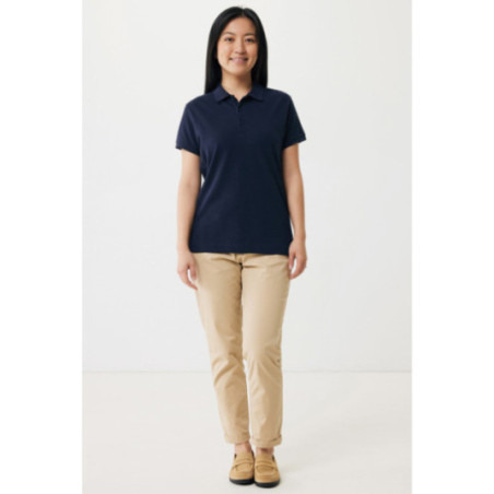 Polo femme personnalisé en coton recyclé Iqoniq Yosemite 