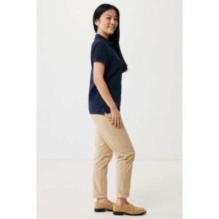 Polo femme personnalisé en coton recyclé Iqoniq Yosemite 