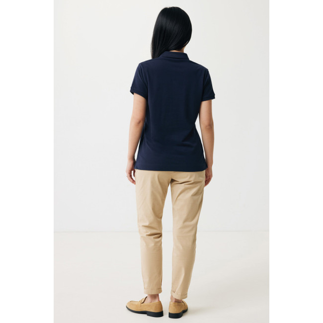 Polo femme personnalisé en coton recyclé Iqoniq Yosemite 