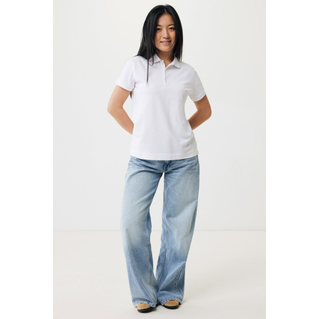 Polo femme personnalisé en coton recyclé Iqoniq Yosemite 