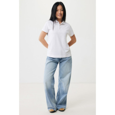 Polo femme personnalisé en coton recyclé Iqoniq Yosemite 