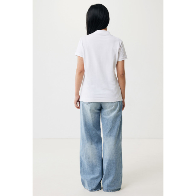 Polo femme personnalisé en coton recyclé Iqoniq Yosemite 