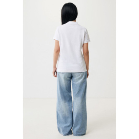 Polo femme personnalisé en coton recyclé Iqoniq Yosemite 
