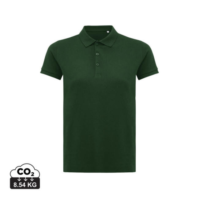 Polo femme personnalisé en coton recyclé Iqoniq Yosemite 