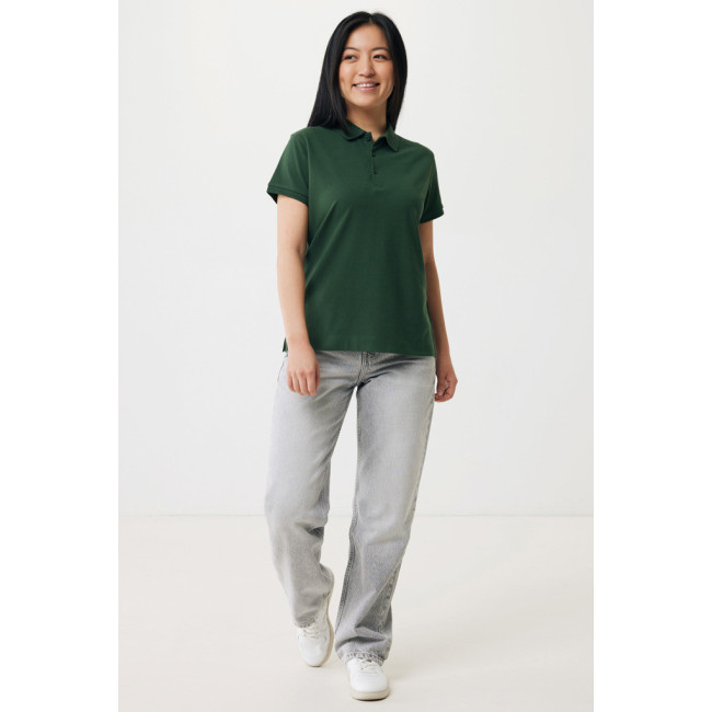 Polo femme personnalisé en coton recyclé Iqoniq Yosemite 