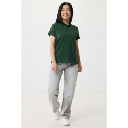 Polo femme personnalisé en coton recyclé Iqoniq Yosemite 