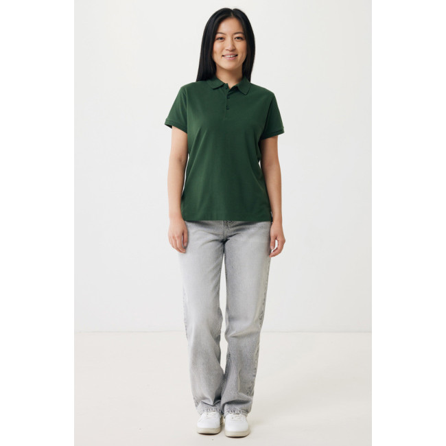 Polo femme personnalisé en coton recyclé Iqoniq Yosemite 