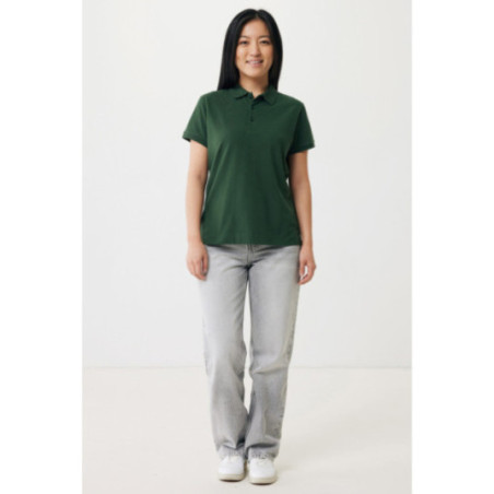 Polo femme personnalisé en coton recyclé Iqoniq Yosemite 