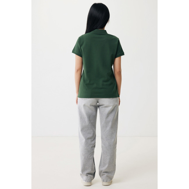 Polo femme personnalisé en coton recyclé Iqoniq Yosemite 