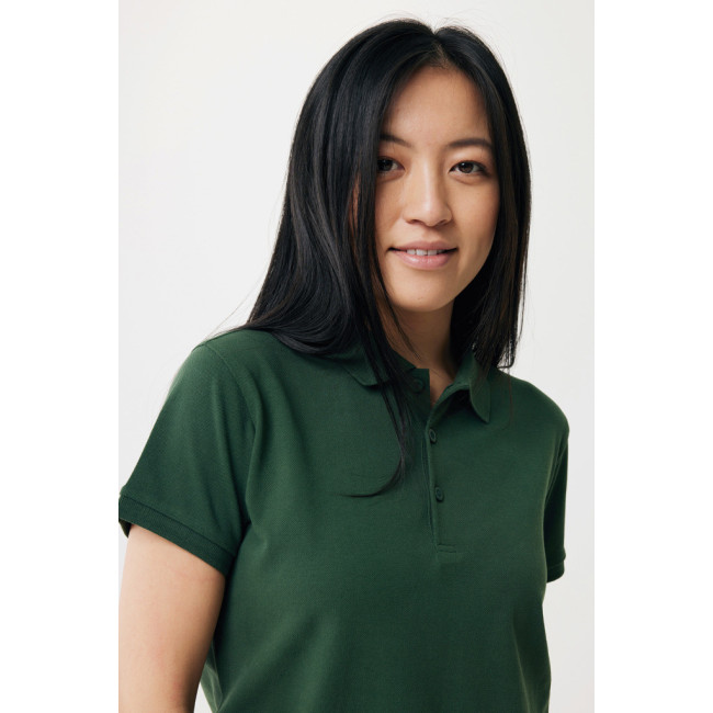 Polo femme personnalisé en coton recyclé Iqoniq Yosemite 