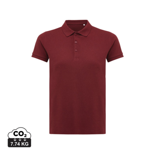 Polo femme personnalisé en coton recyclé Iqoniq Yosemite 