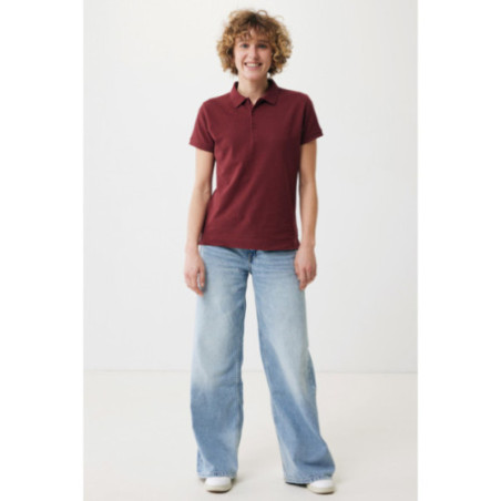 Polo femme personnalisé en coton recyclé Iqoniq Yosemite 