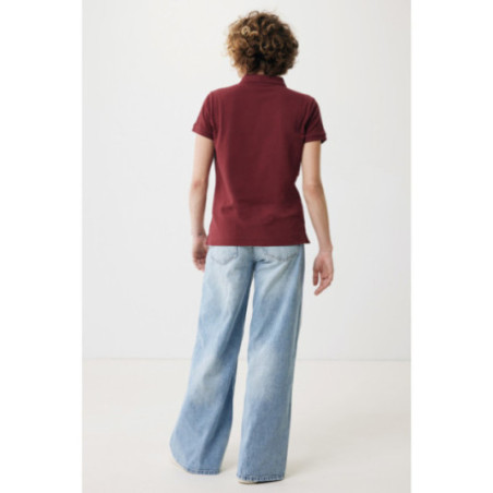 Polo femme personnalisé en coton recyclé Iqoniq Yosemite 