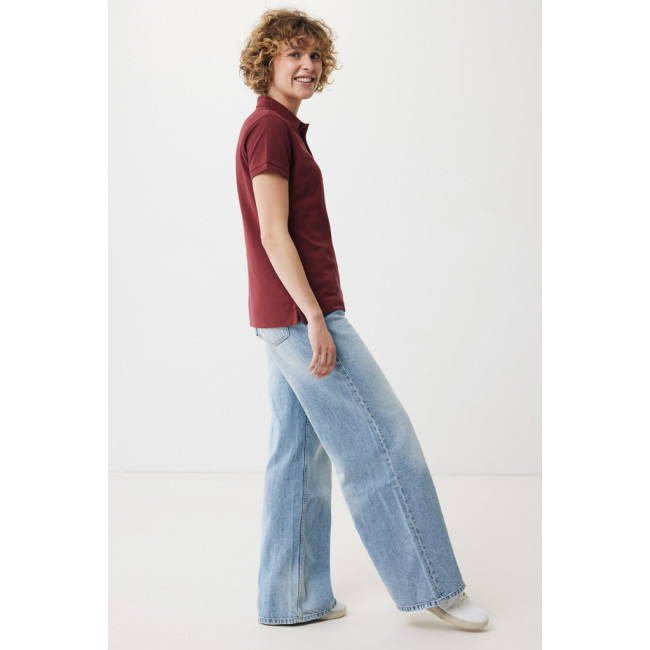 Polo femme personnalisé en coton recyclé Iqoniq Yosemite 