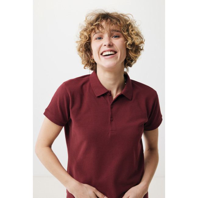 Polo femme personnalisé en coton recyclé Iqoniq Yosemite 
