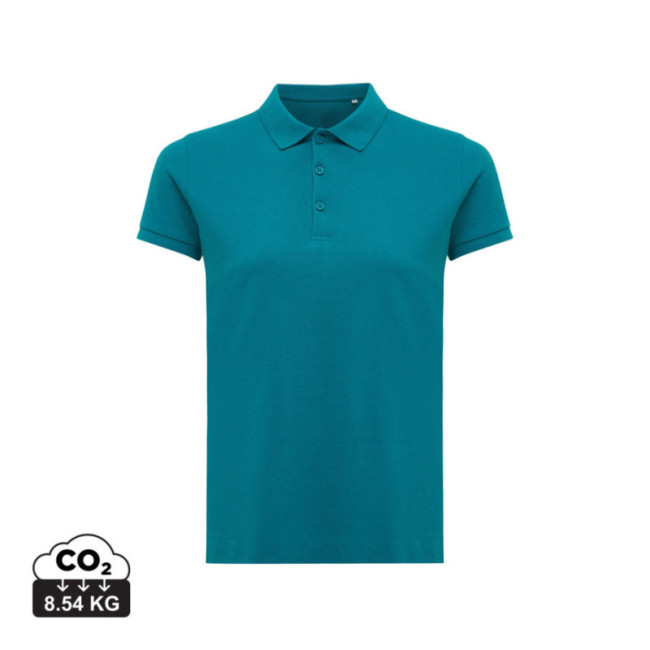 Polo femme personnalisé en coton recyclé Iqoniq Yosemite 