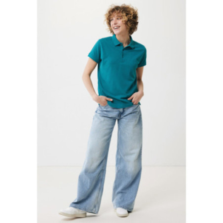 Polo femme personnalisé en coton recyclé Iqoniq Yosemite 