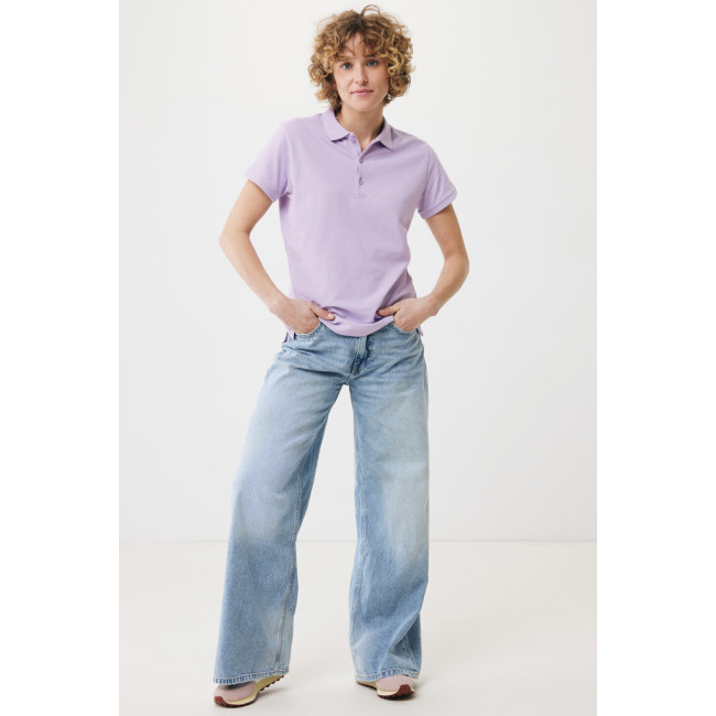 Polo femme personnalisé en coton recyclé Iqoniq Yosemite 