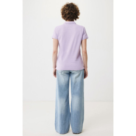 Polo femme personnalisé en coton recyclé Iqoniq Yosemite 