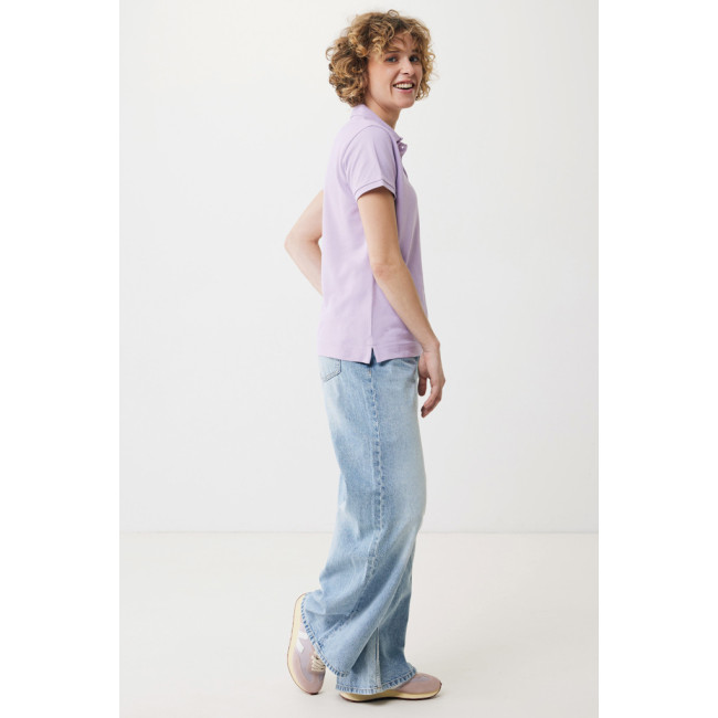 Polo femme personnalisé en coton recyclé Iqoniq Yosemite 
