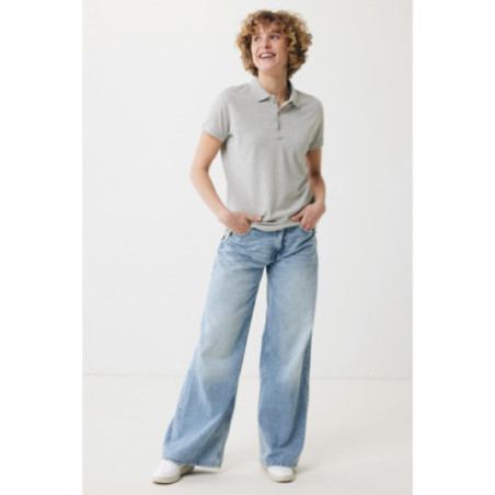 Polo femme personnalisé en coton recyclé Iqoniq Yosemite 