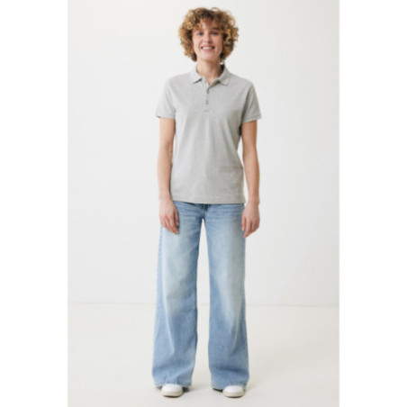 Polo femme personnalisé en coton recyclé Iqoniq Yosemite 