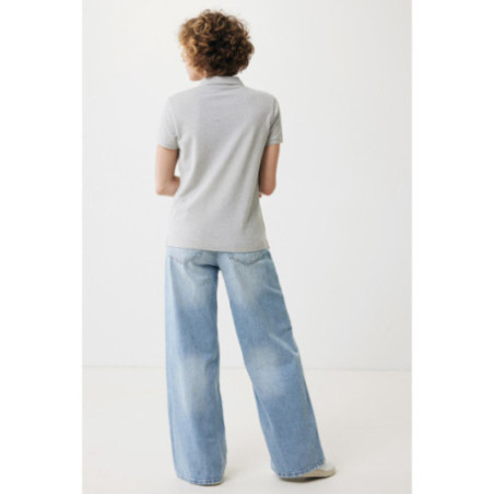 Polo femme personnalisé en coton recyclé Iqoniq Yosemite 