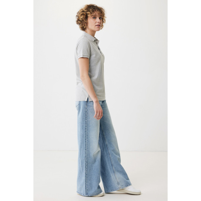 Polo femme personnalisé en coton recyclé Iqoniq Yosemite 