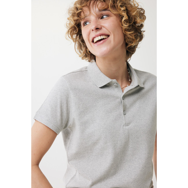 Polo femme personnalisé en coton recyclé Iqoniq Yosemite 