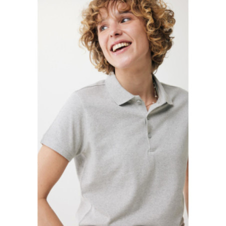 Polo femme personnalisé en coton recyclé Iqoniq Yosemite 
