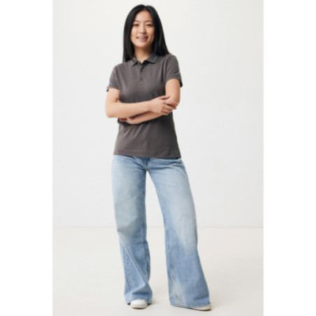 Polo femme personnalisé en coton recyclé Iqoniq Yosemite 