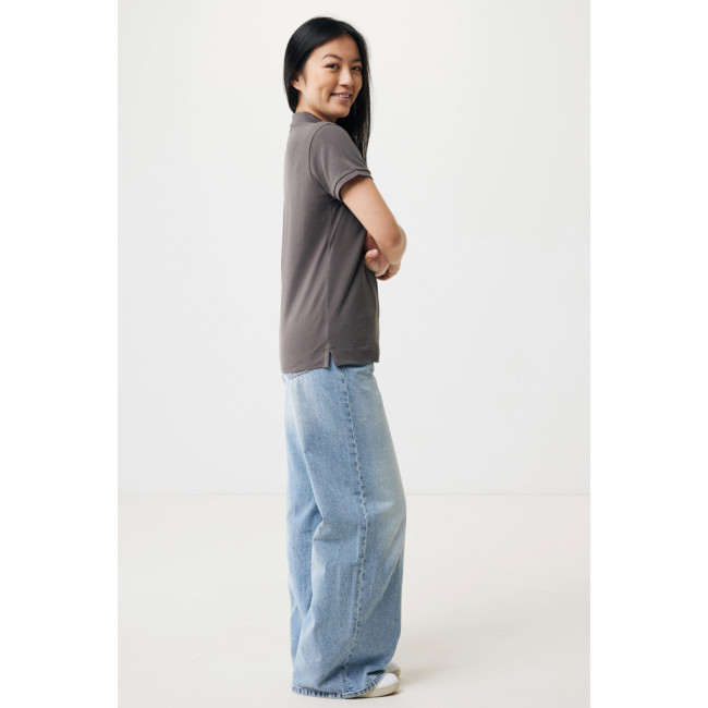 Polo femme personnalisé en coton recyclé Iqoniq Yosemite 