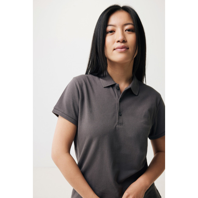 Polo femme personnalisé en coton recyclé Iqoniq Yosemite 