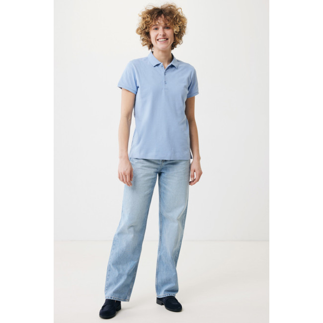 Polo femme personnalisé en coton recyclé Iqoniq Yosemite 
