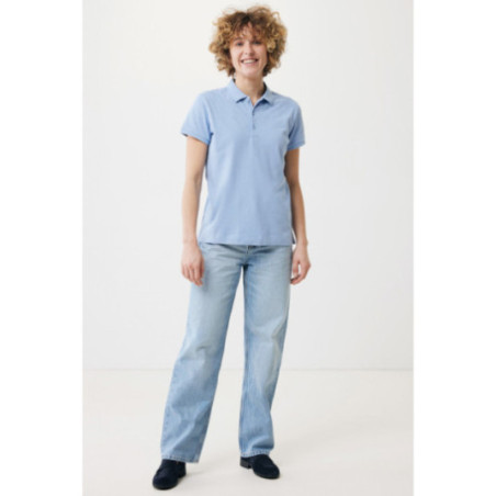 Polo femme personnalisé en coton recyclé Iqoniq Yosemite 