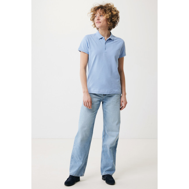 Polo femme personnalisé en coton recyclé Iqoniq Yosemite 