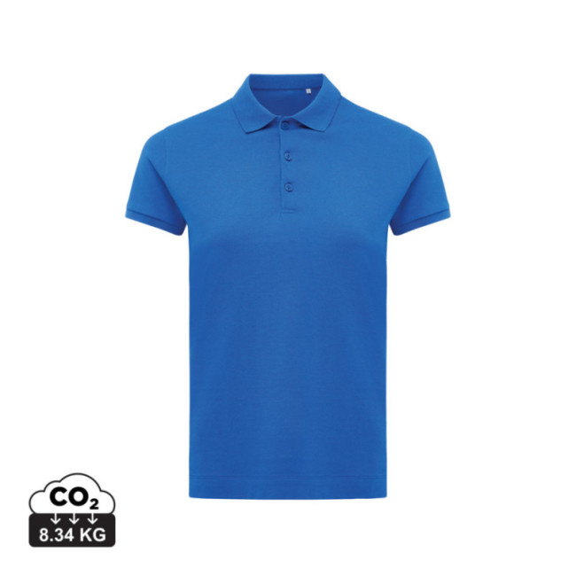Polo femme personnalisé en coton recyclé Iqoniq Yosemite 