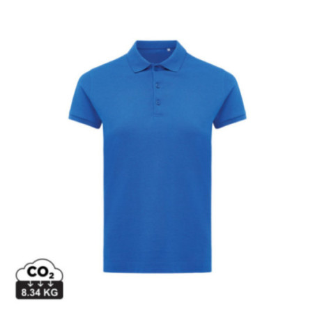 Polo femme personnalisé en coton recyclé Iqoniq Yosemite 
