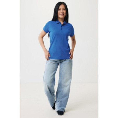 Polo femme personnalisé en coton recyclé Iqoniq Yosemite 