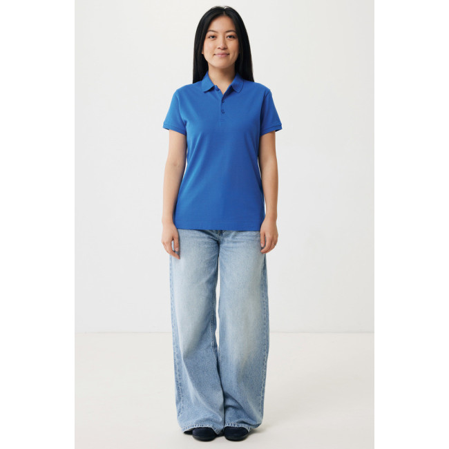 Polo femme personnalisé en coton recyclé Iqoniq Yosemite 