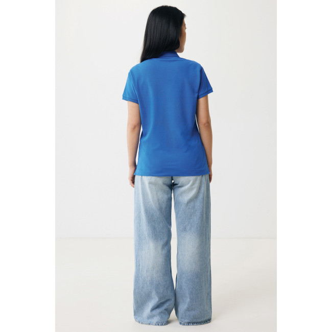 Polo femme personnalisé en coton recyclé Iqoniq Yosemite 