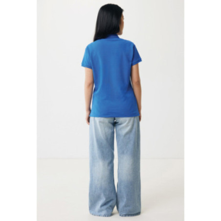 Polo femme personnalisé en coton recyclé Iqoniq Yosemite 