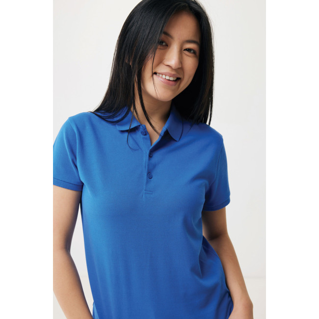 Polo femme personnalisé en coton recyclé Iqoniq Yosemite 
