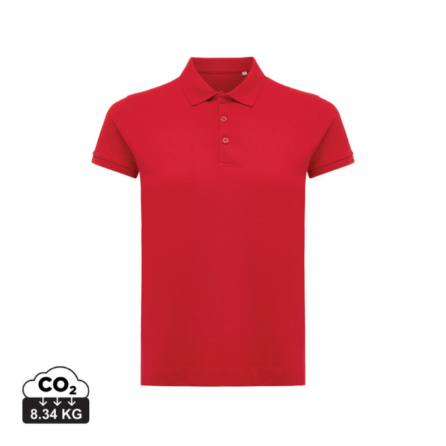 Polo femme personnalisé en coton recyclé Iqoniq Yosemite 