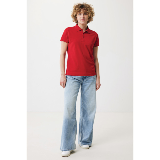 Polo femme personnalisé en coton recyclé Iqoniq Yosemite 