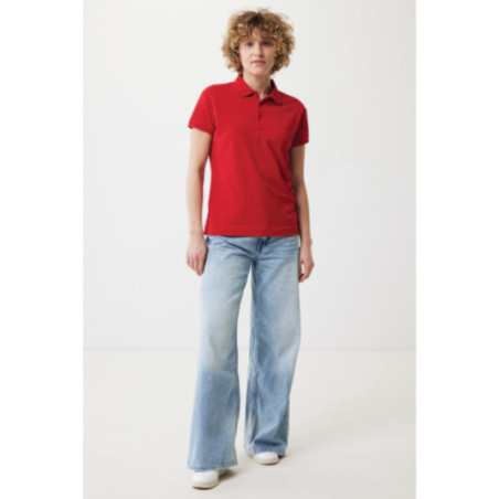 Polo femme personnalisé en coton recyclé Iqoniq Yosemite 