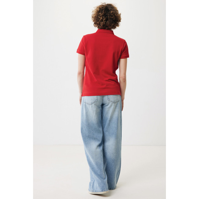 Polo femme personnalisé en coton recyclé Iqoniq Yosemite 