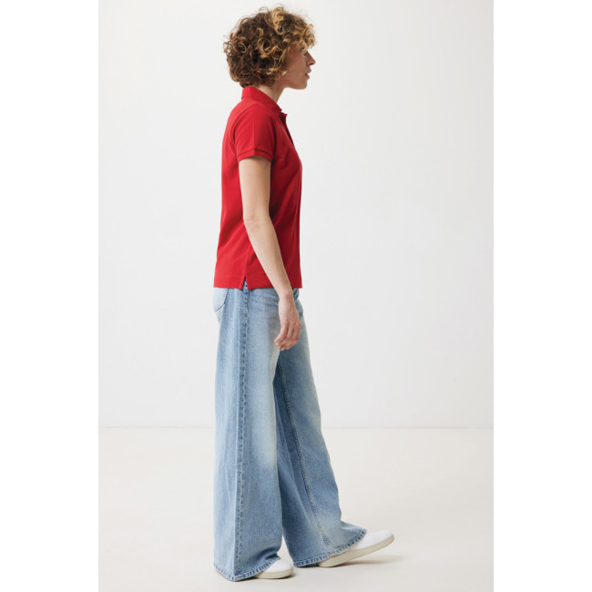 Polo femme personnalisé en coton recyclé Iqoniq Yosemite 